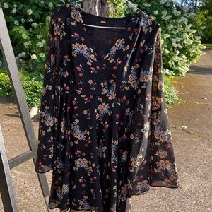 Free People floral dress size 0-2